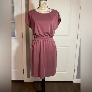 Cynthia Rowley Mauve Mini Sundress with Dolman Sleeves Medium/M F